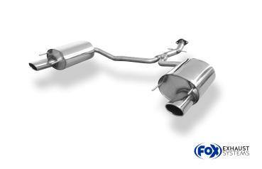 Endschalldämpfer rechts/links - 115x85 Typ 32 rechts/links - passend an original Stoßstange passend für: Lexus IS IS 220 Diesel